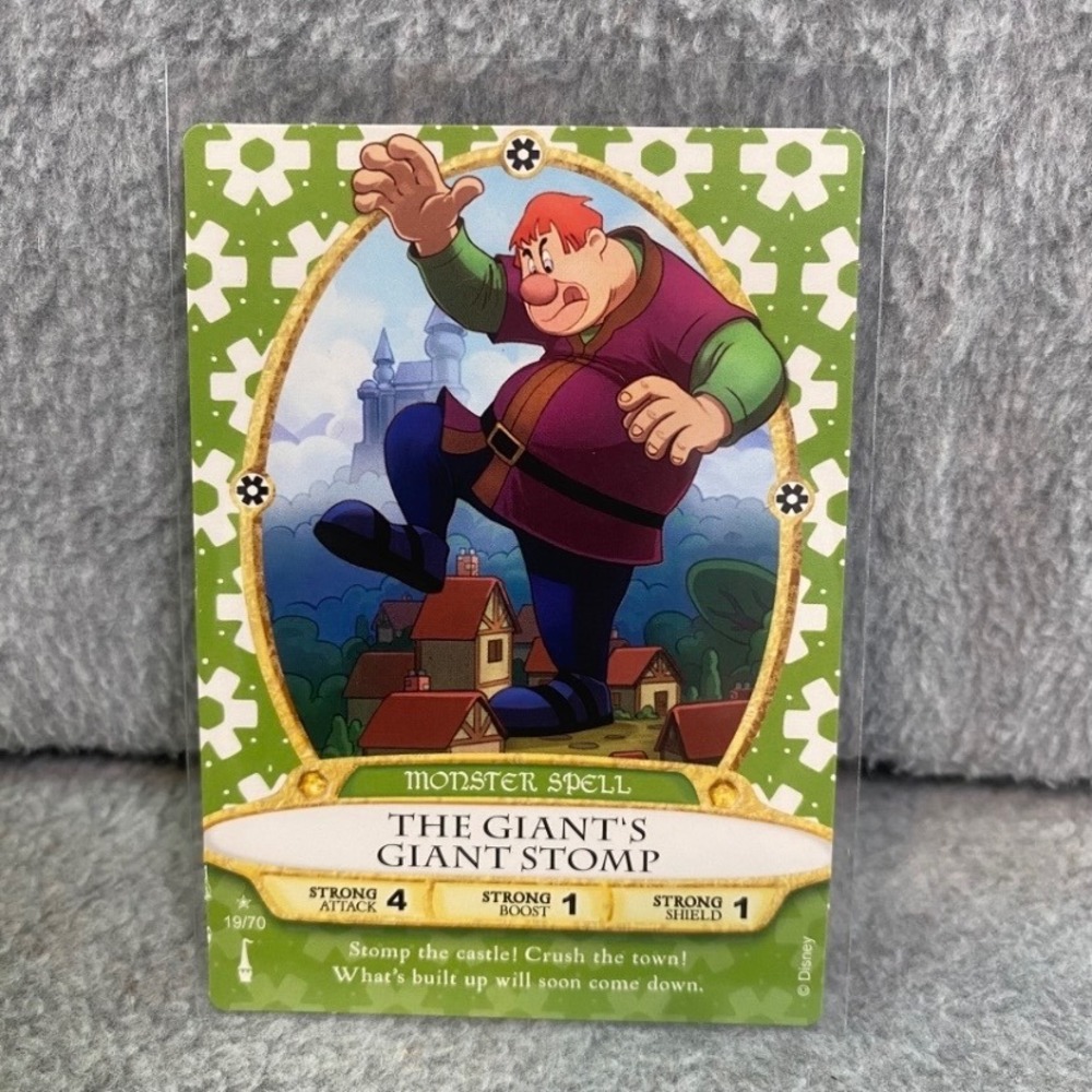 Disney Sorcerers Magic Kingdom Card 19/70 Green Willie Giant Game Spell EUC
